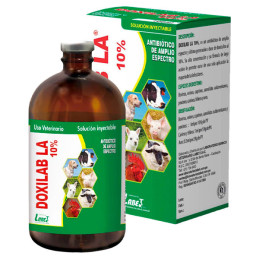  Doxilab LA 10% 100ml Doxiciclina hiclato Antibiotico Amplio Espectro Inyectable, Labet 32.20339 Doxilab LA 10% 100ml Doxiciclin