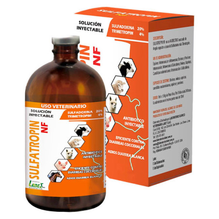  Sulfatropin NF 50ml Sulfadoxina Trimetropim Antibiotico Amplio Espectro Inyectable, Labet 29.661017 Sulfatropin NF 50ml Sulfado