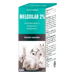 Meloxilab 2% 20ml Meloxicam Antibiotico Antiinflamatorio Inyectable, Labet