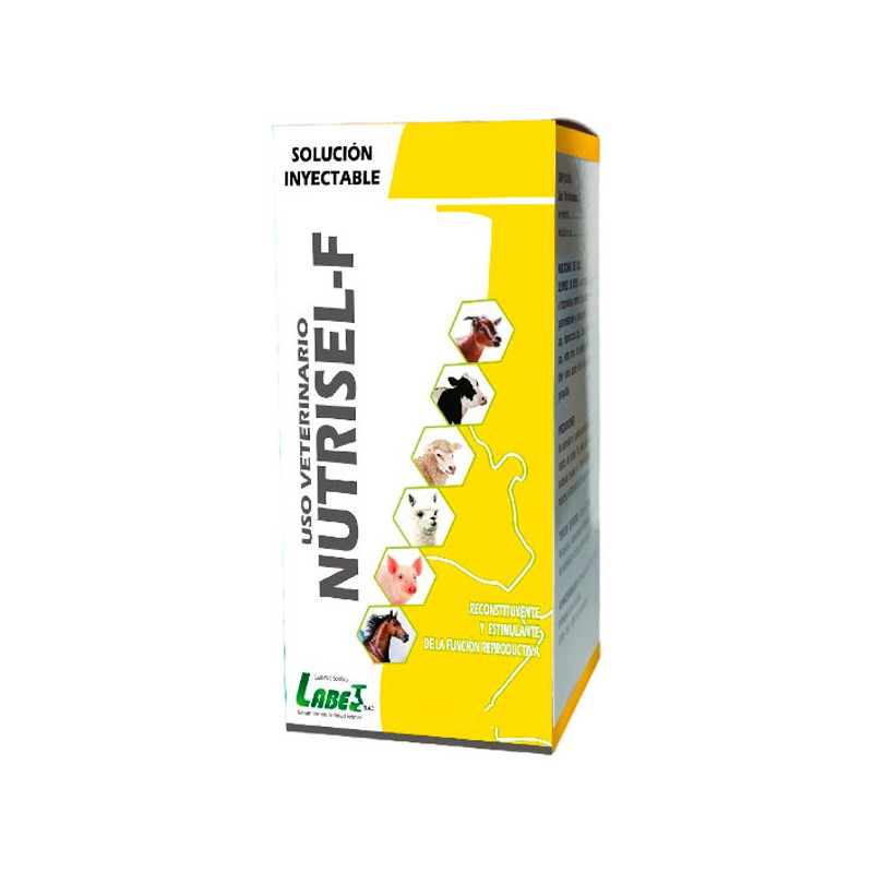Nutrisel-F 250ml Reconstituyente Vitaminico Estimulante Reproductivo Inyectable, Labet 94.915254 Nutrisel-F 250ml Reconstituyen Nutrisel-F 250ml Reconstituyente Vitaminico Estimulante Reproductivo Inyectable, Labet 94.915254 Nutrisel-F 250ml Reconstituyen