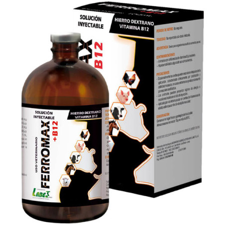  Ferromax+B12 50ml Hierro Dextrano Reconstituyente Vitaminico Inyectable, Labet 23.728814 Ferromax+B12 50ml Hierro Dextrano Reco