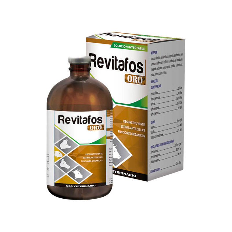  Revitafos Oro 100ml Reconstituyente Multivitaminico Minerales Inyectable, Labet 37.288136 Revitafos Oro 100ml Reconstituyente M