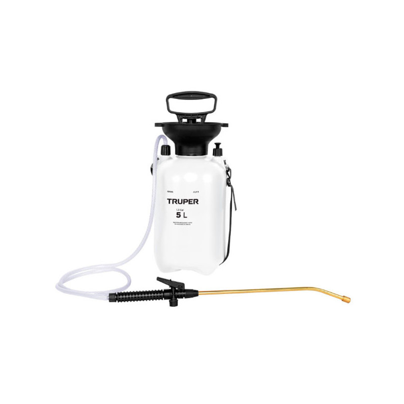  Fumigador 5 Litros 1.3 Galones, Sistema de Bombeo Central, 0.96kg, FUT-5 10836 Truper 39.830508 Fumigador 5 Litros 1.3 Galones,