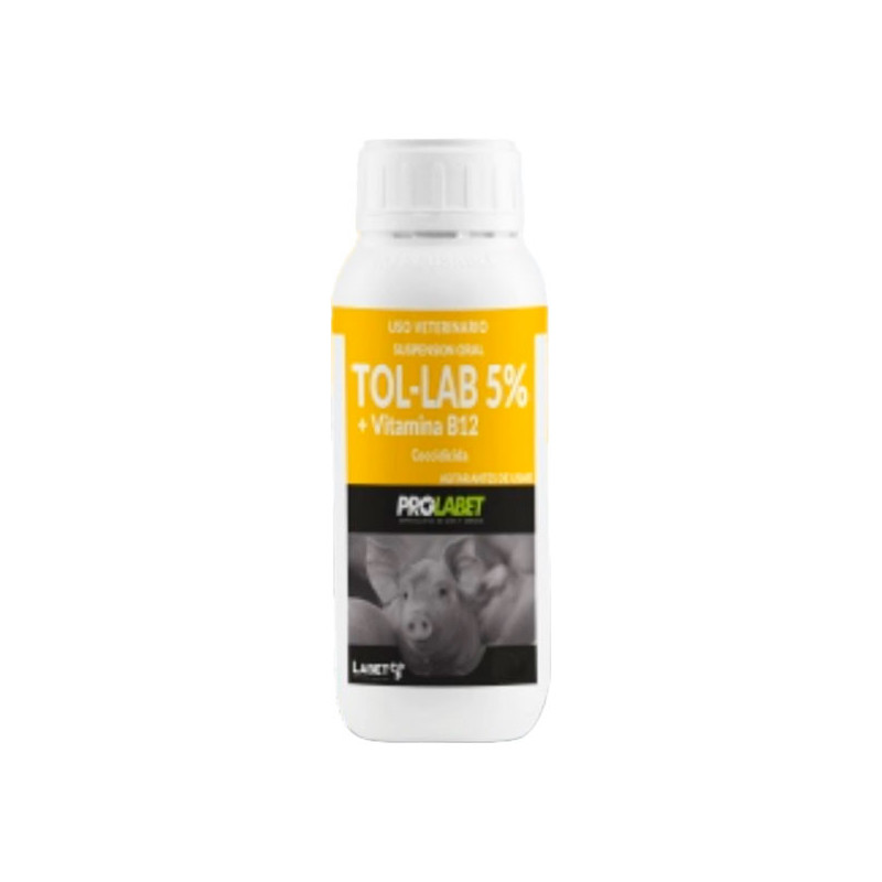  Tol-Lab 5% 30ml Toltrazuril+Vitamina B12 Coccidicida Sol Oral, Labet 15.254237 Tol-Lab 5% 30ml Toltrazuril+Vitamina B12 Coccidi