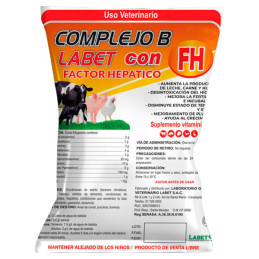  Complejo B con FH 25Kg Suplemento Vitaminico FactorHepatico Polvo Soluble, Labet 684.745763 Complejo B con FH 25Kg Suplemento V
