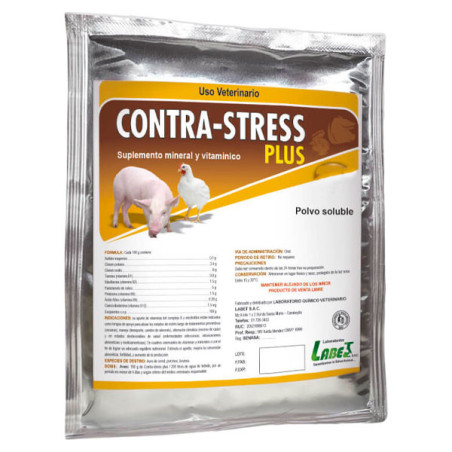  Contra Stress Plus 10gr Caja x 50Sobres Suplemento Mineral Vitaminico Polvo Soluble, Labet 60.169492 Contra Stress Plus 10gr Ca