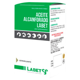  Aceite Alcanforado 50ml Alcanfor Estimulante de Sistema Respiratorio Cardiovascular Inyectable, Labet 24.576271 Aceite Alcanfor