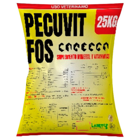  Pecuvit FOS 25Kg Suplemento Vitaminico Sales Minerales Nutricion Animal Polvo Soluble, Labet 364.40678 Pecuvit FOS 25Kg Supleme