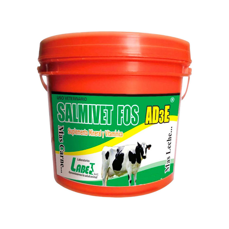  Salmivet FOS AD3E 1Kg Pack x 24Baldes Suplemento Mineral Vitaminico Premezcla en Alimentos, Labet 284.745763 Salmivet FOS AD3E 