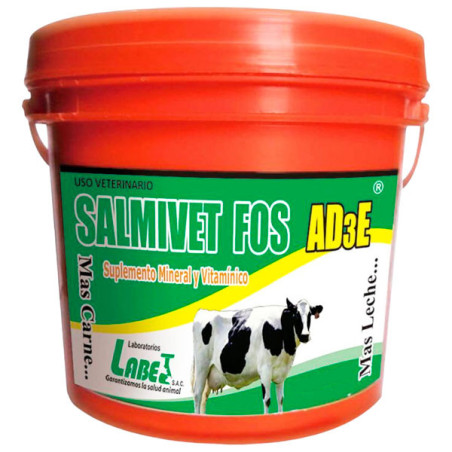  Salmivet FOS AD3E 4Kg Pack x 8Baldes Suplemento Mineral Vitaminico Premezcla en Alimentos, Labet 353.389831 Salmivet FOS AD3E 4
