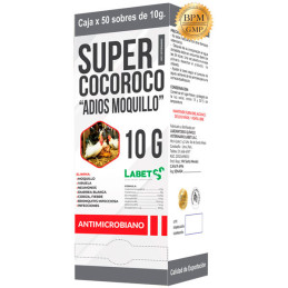  Super Cocoroco 10gr Caja x 50Sobres Antibiotico Complejo Vitaminico Polvo Soluble, Labet 114.40678 Super Cocoroco 10gr Caja x 5