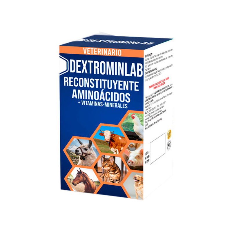  Dextrominlab 100ml Reconstituyente Vitaminico Aminoacidos Inyectable, Labet 21.186441 Dextrominlab 100ml Reconstituyente Vitami