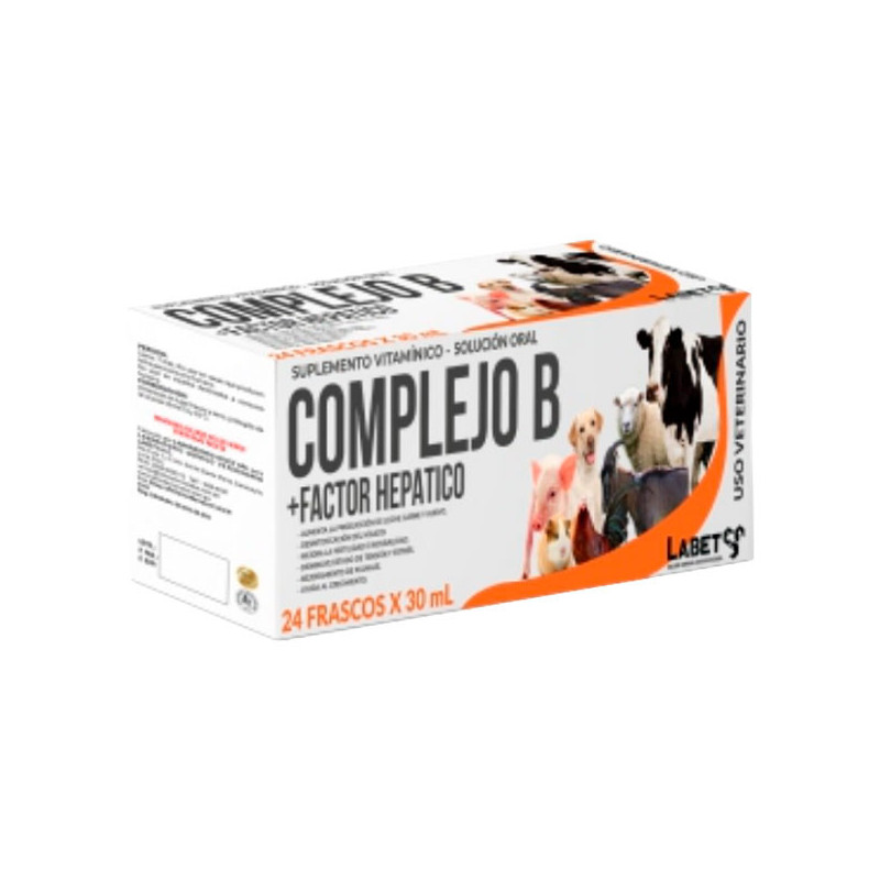  Complejo B+FH 30ml Pack x 24und Suplemento Vitaminico Factor Hepatico Susp Oral, Labet 110.169492 Complejo B+FH 30ml Pack x 24u
