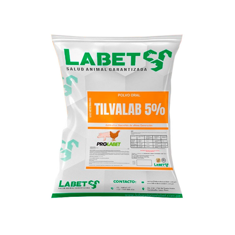 Tilvalab 5% 25Kg Tilvalosina Antibotico Premezcla en Alimento Polvo Soluble, Labet 1410.169492 Tilvalab 5% 25Kg Tilvalosina Ant Tilvalab 5% 25Kg Tilvalosina Antibotico Premezcla en Alimento Polvo Soluble, Labet 1410.169492 Tilvalab 5% 25Kg Tilvalosina Ant