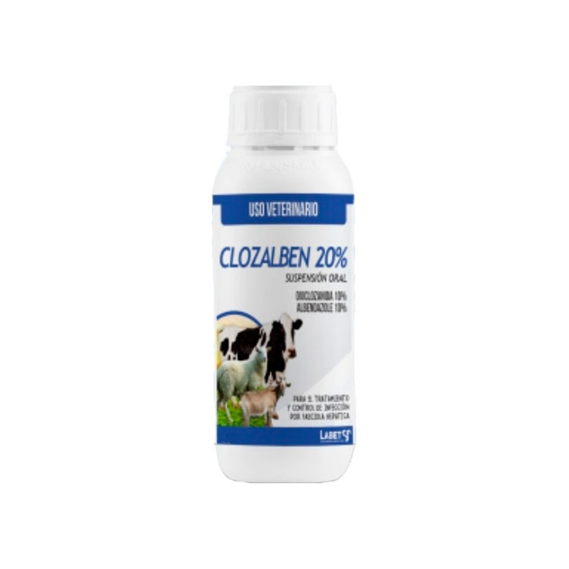  Clozalben 20% 250ml Albendazol Oxiclozanida Antiparasitario, Labet 39.830508 Clozalben 20% 250ml Albendazol Oxiclozanida Antipa