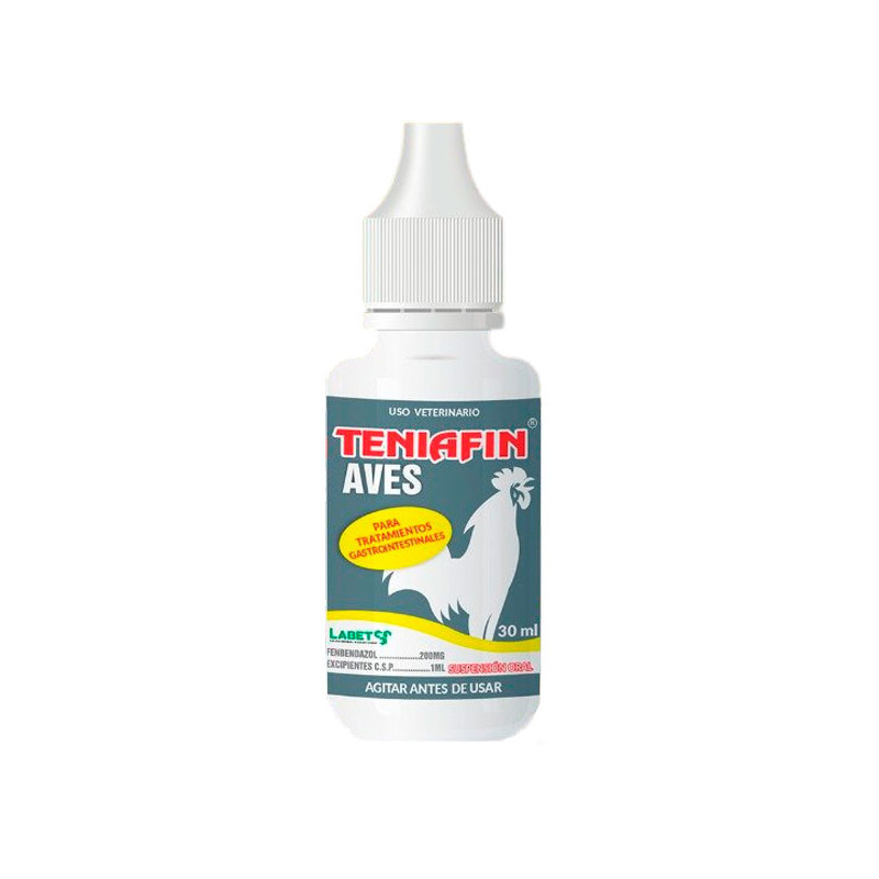 Teniafin Aves 30ml Pack x 24und Fenbendazol Antiparasitario Susp Oral, Labet 145.762712 Teniafin Aves 30ml Pack x 24und Fenbend Teniafin Aves 30ml Pack x 24und Fenbendazol Antiparasitario Susp Oral, Labet 145.762712 Teniafin Aves 30ml Pack x 24und Fenbend