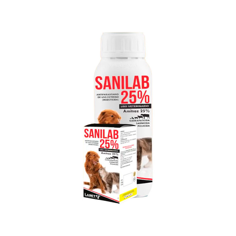 Sanilab 25% 20ml Pack x 24und Amitraz Antiparasitario Externo, Labet 94.067797 Sanilab 25% 20ml Pack x 24und Amitraz Antiparasi Sanilab 25% 20ml Pack x 24und Amitraz Antiparasitario Externo, Labet 94.067797 Sanilab 25% 20ml Pack x 24und Amitraz Antiparasi