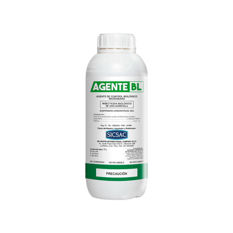 Agente BL 1L Hear NPV Insecticida Biologico Accion Por Ingestion SICompany 217.79661 Agente BL 1L Hear NPV Insecticida Biologic Agente BL 1L Hear NPV Insecticida Biologico Accion Por Ingestion SICompany 217.79661 Agente BL 1L Hear NPV Insecticida Biologic