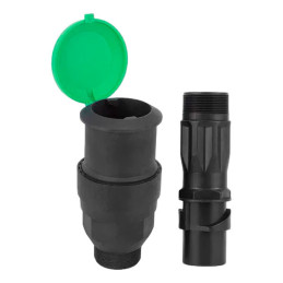  Valvula de Acople Rapido Irrigation System PP 1" con Llave Bayoneta para Hidrante de Riego 23.728814 Valvula de Acople Rapido I