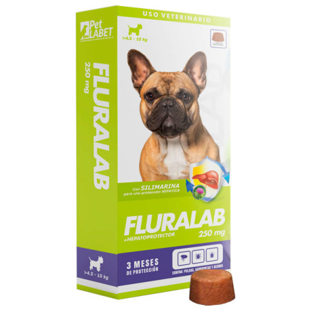  Fluralab 250mg Perros 4Kg a 10 Hepatoprotector Antipulgas Tableta Oral, Labet 89.830508 Fluralab 250mg Perros 4Kg a 10 Hepatopr
