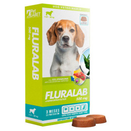  Fluralab 500mg Perros 10Kg a 20 Hepatoprotector Antipulgas Tableta Oral, Labet 98.305085 Fluralab 500mg Perros 10Kg a 20 Hepato