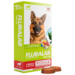  Fluralab 1000mg Perros 20Kg a 40 Hepatoprotector Antipulgas Tableta Oral, Labet 117.79661 Fluralab 1000mg Perros 20Kg a 40 Hepa