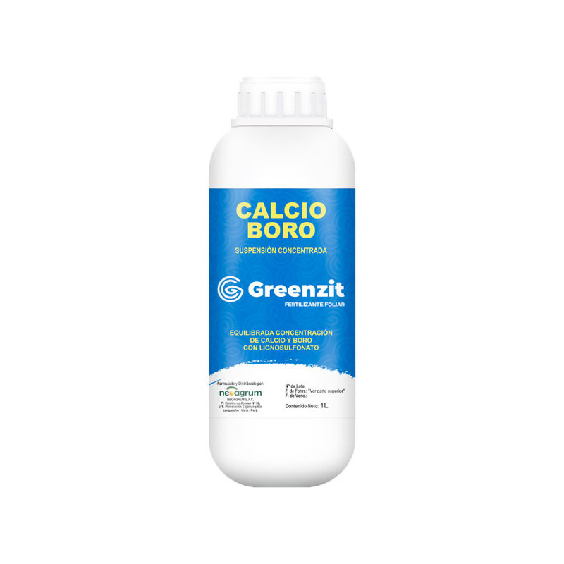 Greenzit Calcio Boro 1L, Fertilizante foliar Calcio Boro y bajo Nitrogeno, Neoagrum 25.423729 Greenzit Calcio Boro 1L, Fertiliz Greenzit Calcio Boro 1L, Fertilizante foliar Calcio Boro y bajo Nitrogeno, Neoagrum 25.423729 Greenzit Calcio Boro 1L, Fertiliz