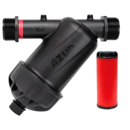  Filtro de Agua Azud Modular 100 PP 1-1/2" M-BSP, 130 micrones 120 Mesh Filtrado por Anillos Ranurado 43.220339 Filtro de Agua A
