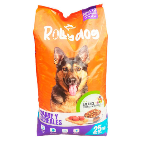  Rollydog Carnes y Cereales 25Kg, Alimento Caninos Adultos Todas Razas, Labet 114.40678 Rollydog Carnes y Cereales 25Kg, Aliment