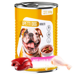  ApettiDog Adulto 330gr Pack Caja x 24Latas Pate Sabor Carne Alimento Caninos, Labet 141.525424 ApettiDog Adulto 330gr Pack Caja