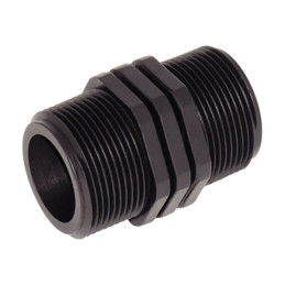  Niple PE Roscado 1"1/2 X 1"1/2 Bolsa 50U para Riego Tuberias HDPE SENKRON 101.694915 Niple PE Roscado 1"1/2 X 1"1/2 Bolsa 50U p