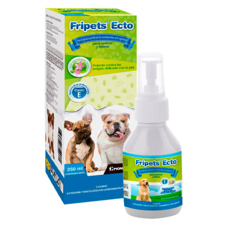  Fripets Ecto 250ml Spray Fipronil Vitamina E Antiparasitario externo, Montana 39.830508 Fripets Ecto 250ml Spray Fipronil Vitam