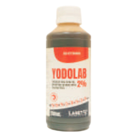  Yodolab 2% 250ml Yodo Antiseptico Uso Veterinario Sol Topica, Labet 88.983051 Yodolab 2% 250ml Yodo Antiseptico Uso Veterinario