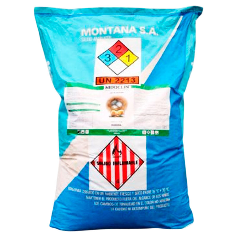  Nidoclin 25Kg Desinfectante Bactericida Avicola, Montana 204.237288 Nidoclin 25Kg Desinfectante Bactericida Avicola, Montana
NI