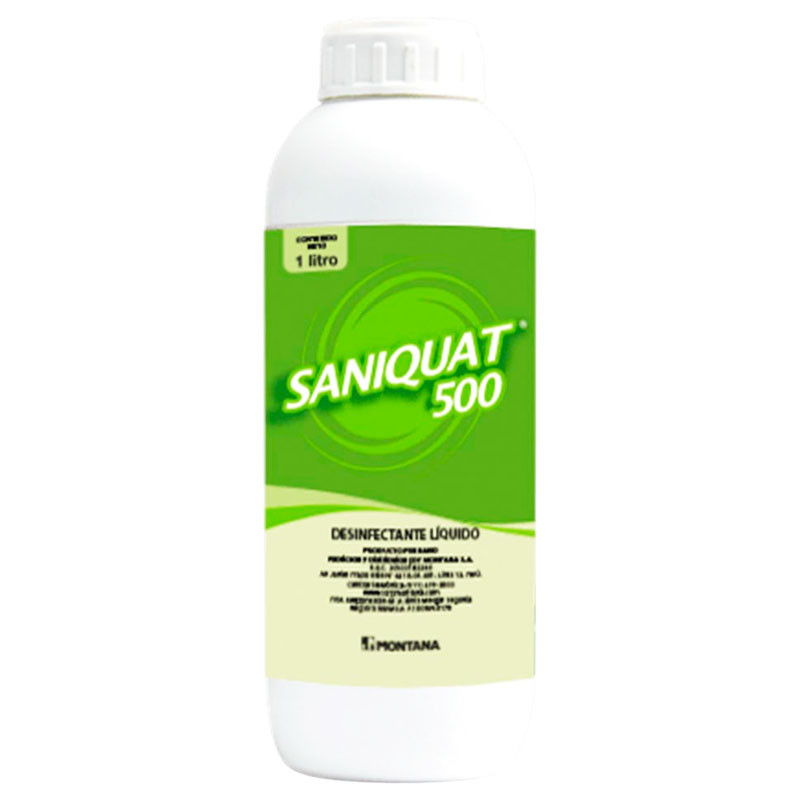 Saniquat 500 1L Desinfectante Uso Pecuario Amplio Espectro Residual, Montana 52.542373 Saniquat 500 1L Desinfectante Uso Pecuar Saniquat 500 1L Desinfectante Uso Pecuario Amplio Espectro Residual, Montana 52.542373 Saniquat 500 1L Desinfectante Uso Pecuar