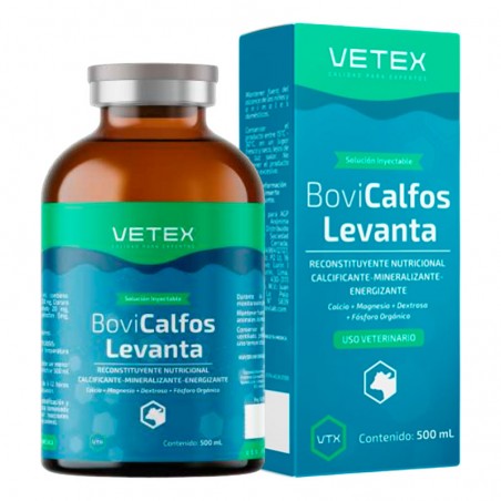  Bovicalfos Levanta 500ml Reconstituyente Vitaminico Calcificante Sol Inyectable, Vetex 30.508475 Bovicalfos Levanta 500ml Recon