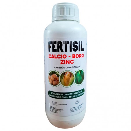  Fertisil Calcio Boro Zinc SC 1L Ca B N Fertilizante Foliar Nutriente Quelatado, AQS 22.033898 Fertisil Calcio Boro Zinc SC 1L C