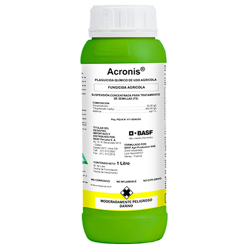  Acronis 1L Pyraclostrobin Thiophanate methyl Fungicida Agricola Amplio Espectro, BASF 279.661017 Acronis 1L Pyraclostrobin Thio