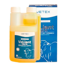  Valiant Pour On 250ml Fluralaner Citronela Antiparasitario Externo Sol Transdermica Vetex 202 Valiant Pour On 250ml Fluralaner 