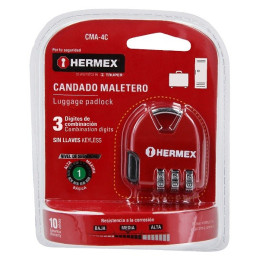  Candados de Combinacion 36mm S1 3Digitos Maletero Maleta Hermex 43351 4.576271 Candado de Combinacion para Maleta 36mm Segurida
