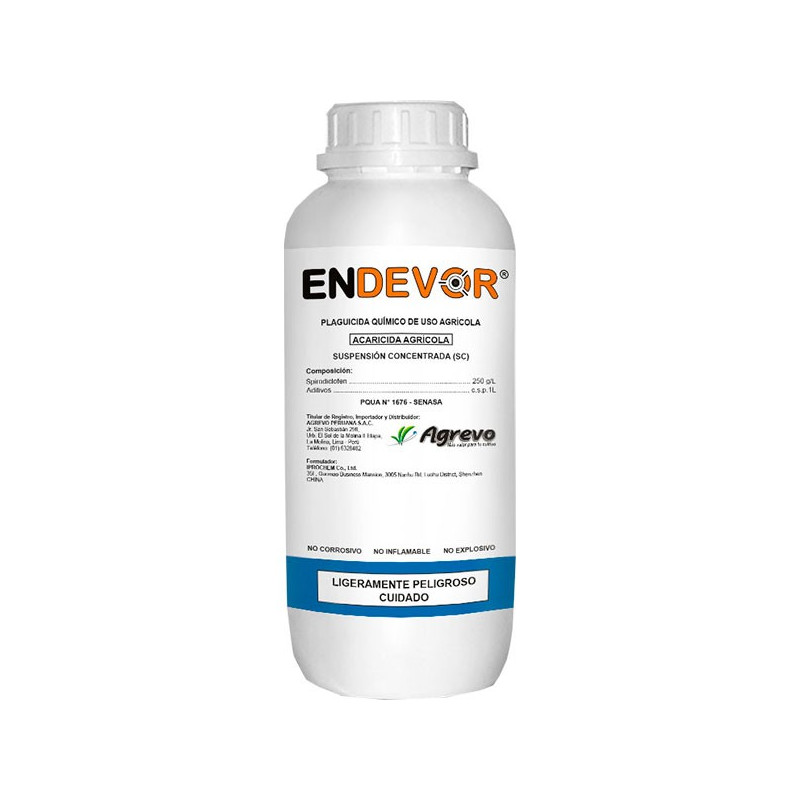  Endevor 1L, Spirodiclofen 25 SC, Controla Acaros Arañas, Agrevo 114.40678 Endevor 1L, Spirodiclofen 25 SC, Controla Acaros Arañ