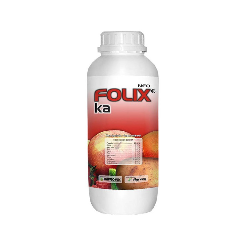  Folix Ka 1L, Potasio+Aminoácido, Nutrientes Complejos, Agrevo 27.118644 Folix Ka 1L, Potasio+Aminoácido, Nutrientes Complejos, 
