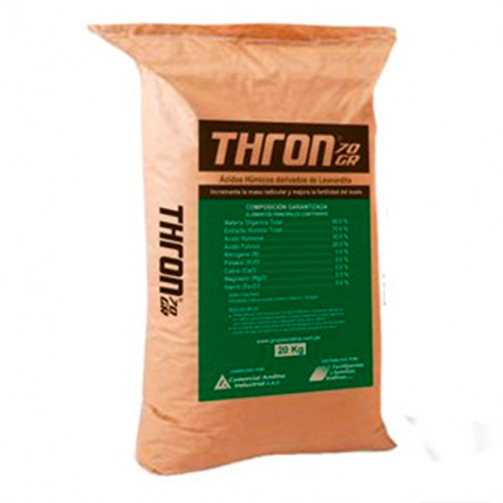 Thron 70Gr 20Kg, Acidos Humicos, Fertilizante Solido Granulado Soluble, FSA