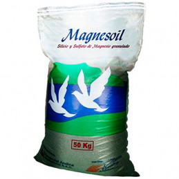 Magnesoil 50Kg, Magnesio+Silicio, Sulfato de Magnesio Natural, Fertilizante Solido Granulado, FSA