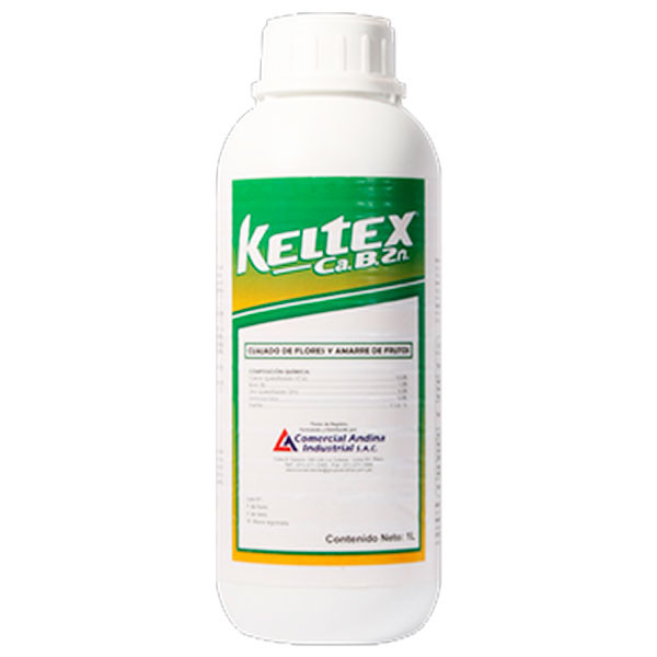 Keltex Calcio Boro Zinc 1L, Fertilizante foliar con aminoacidos, CAISAC
