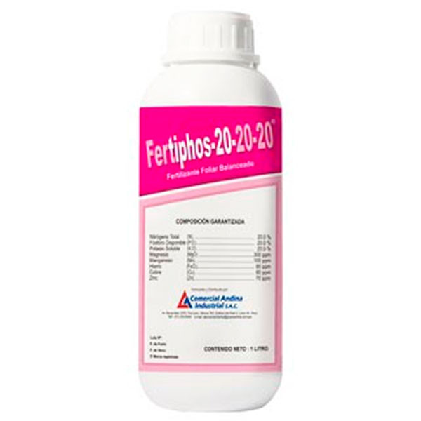 Fertiphos 20-20-20 1L, Fertilizante Foliar NPK, CAISAC