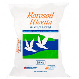 Borosoil Ulexita 25Kg, Boro Silicio Magnesio, Fertilizante Solido Granulado, FSA
