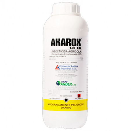 Akarox 1L, Abamectin, Acaricida Insecticida Accion Translaminar, CAISAC