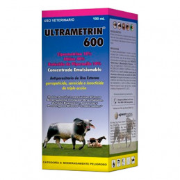 Ultrametrin 600 100ml, Ectoparasiticida Uso Externo, Agrovet