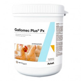 Gallomec Plus Px 15gr Sobres Potex40, Antiparasitario Especifico para Aves, Agrovet